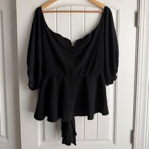 SHEIN Black Women's Top